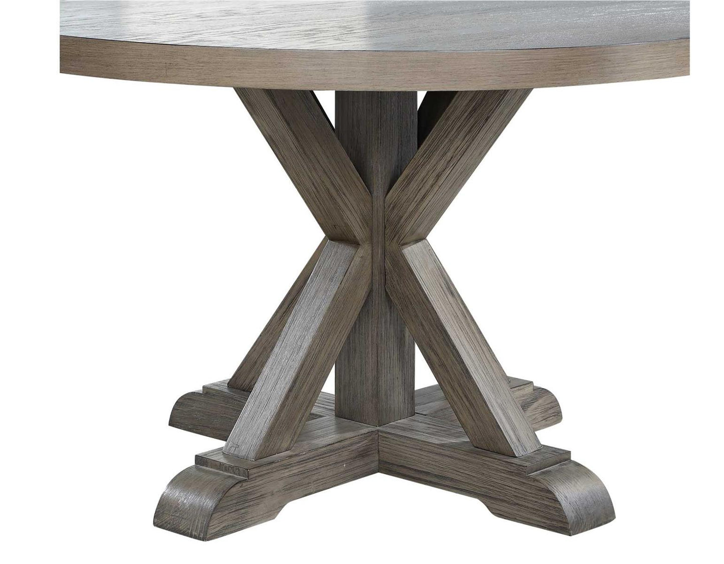 Steve Silver Molly Round Dining Table in Washed Grey Oak Steve Silver 2