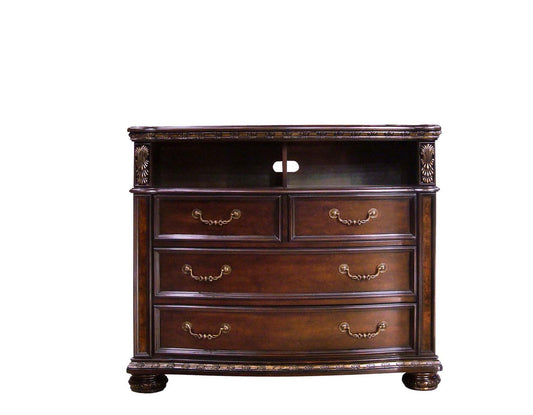 Steve Silver Monte Carlo 4 Drawer Media Chest in Cocoa Steve Silver 2