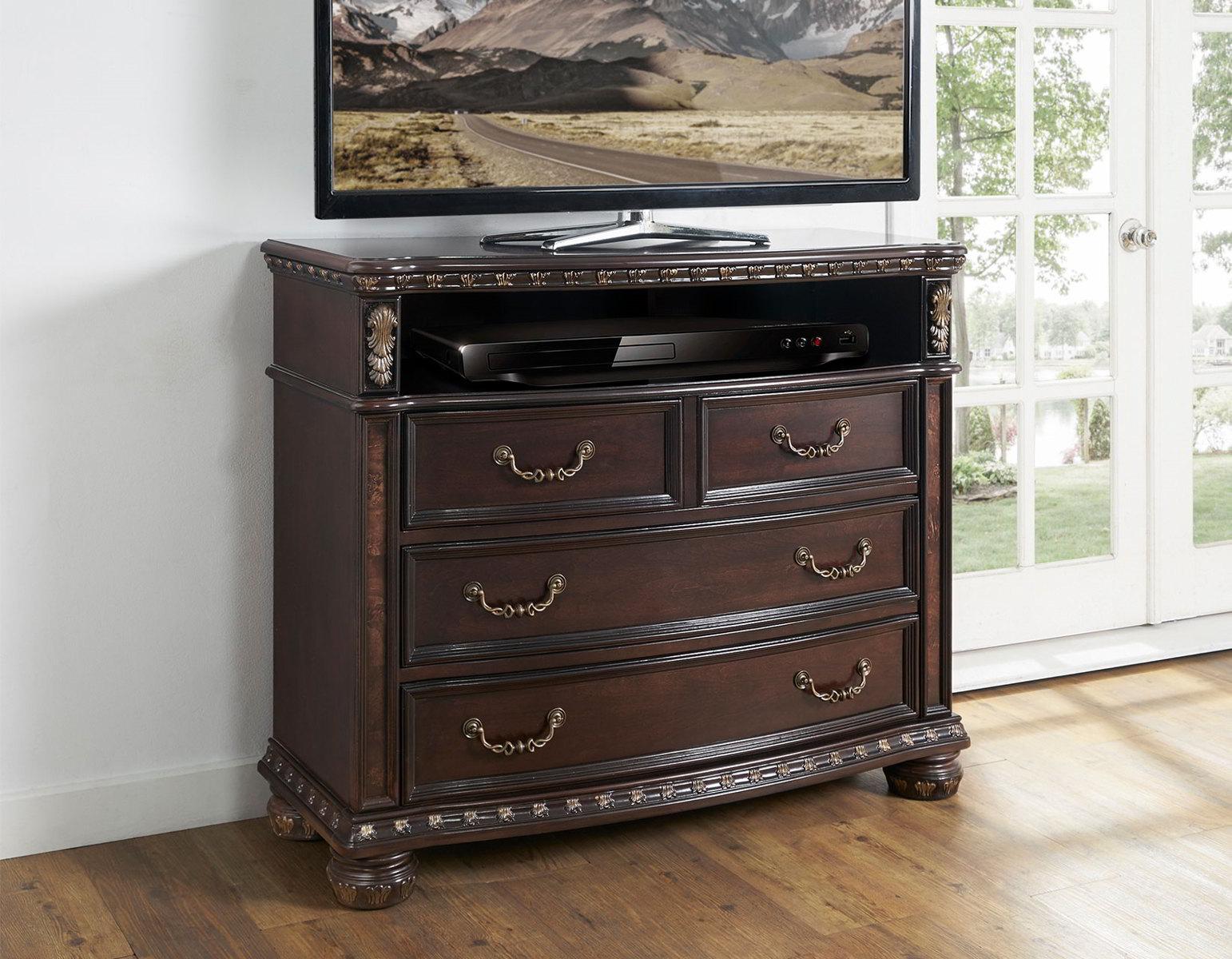 Steve Silver Monte Carlo 4 Drawer Media Chest in Cocoa Steve Silver 2