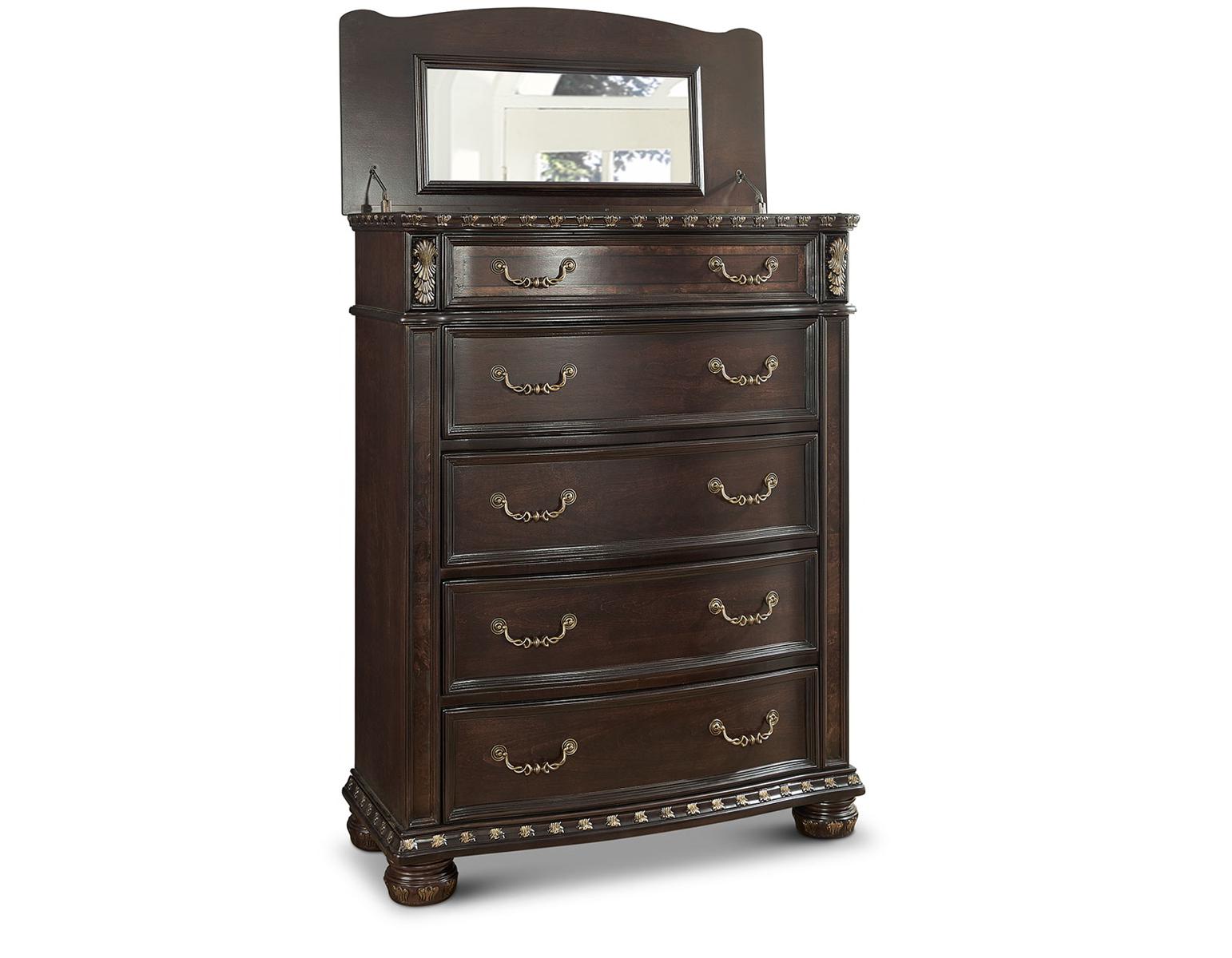 Steve Silver Monte Carlo 5 Drawer Chest in Cocoa Steve Silver 2