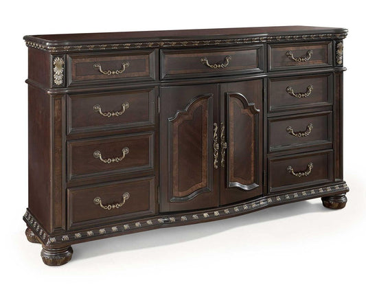 Steve Silver Monte Carlo 9 Drawer Dresser in Cocoa Steve Silver 2