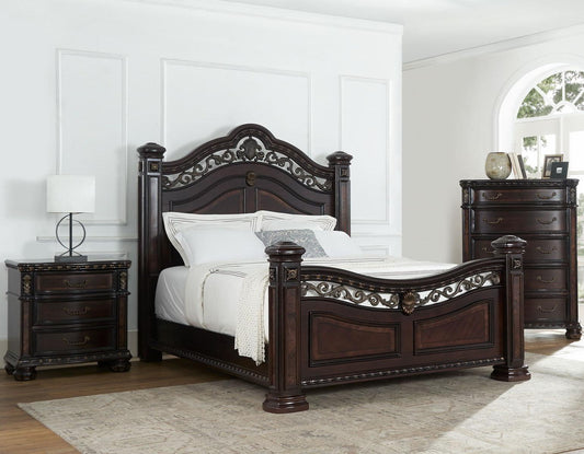 Steve Silver Monte Carlo King Poster Bed in Cocoa Steve Silver 2