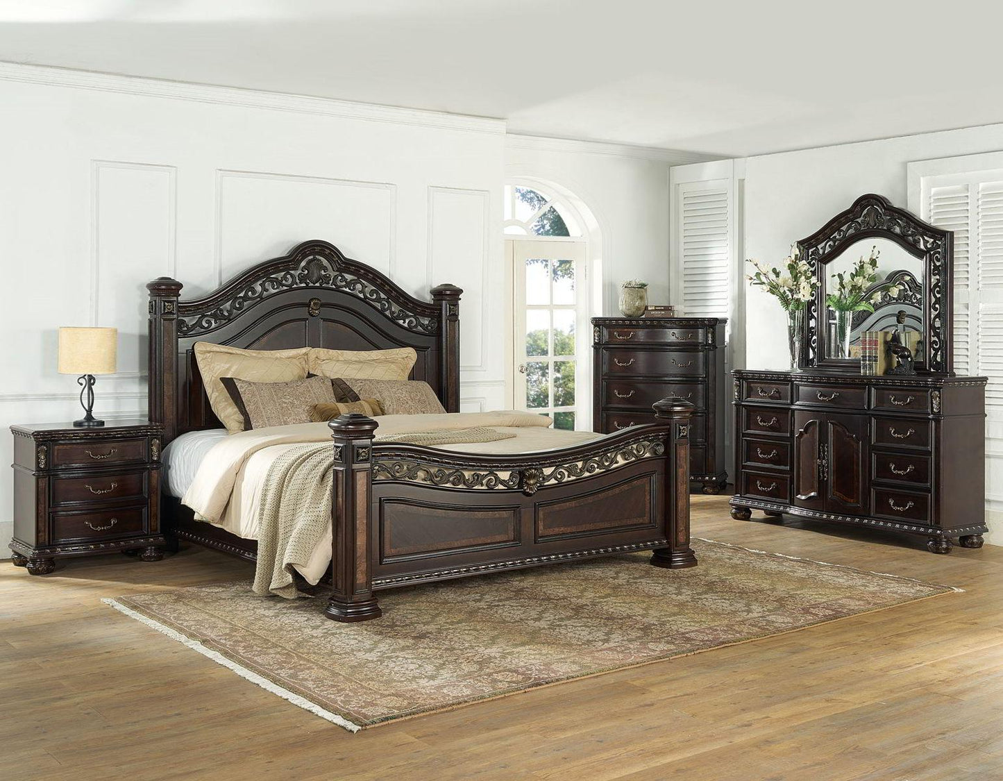 Steve Silver Monte Carlo King Poster Bed in Cocoa Steve Silver 2