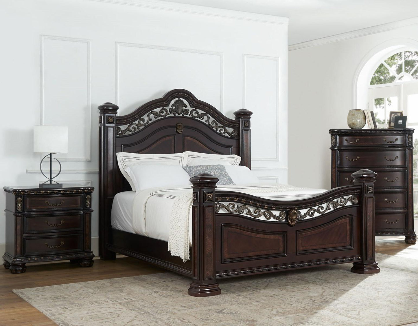 Steve Silver Monte Carlo Queen Poster Bed in Cocoa Steve Silver 2