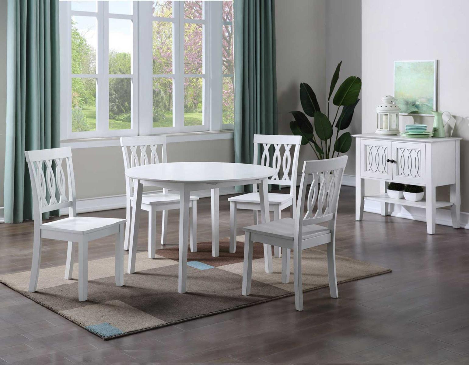 Steve Silver Naples Dining Table in Antiqued White Steve Silver 2