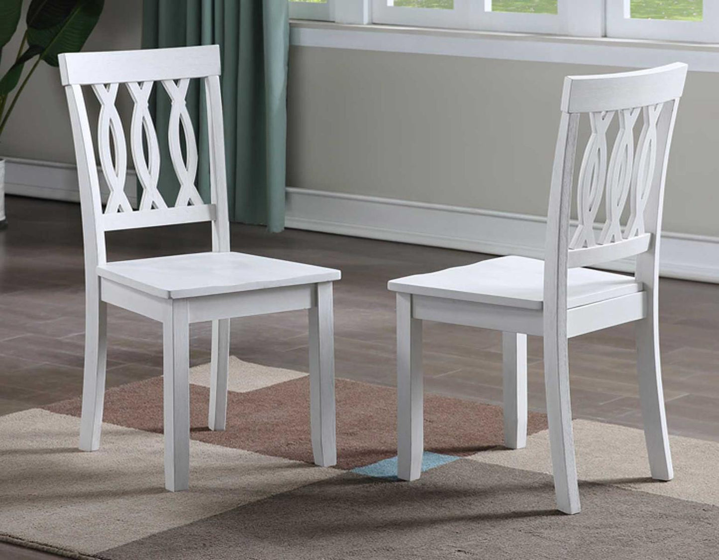 Steve Silver Naples Side Chair in Antiqued White (Set of 2) Steve Silver 2