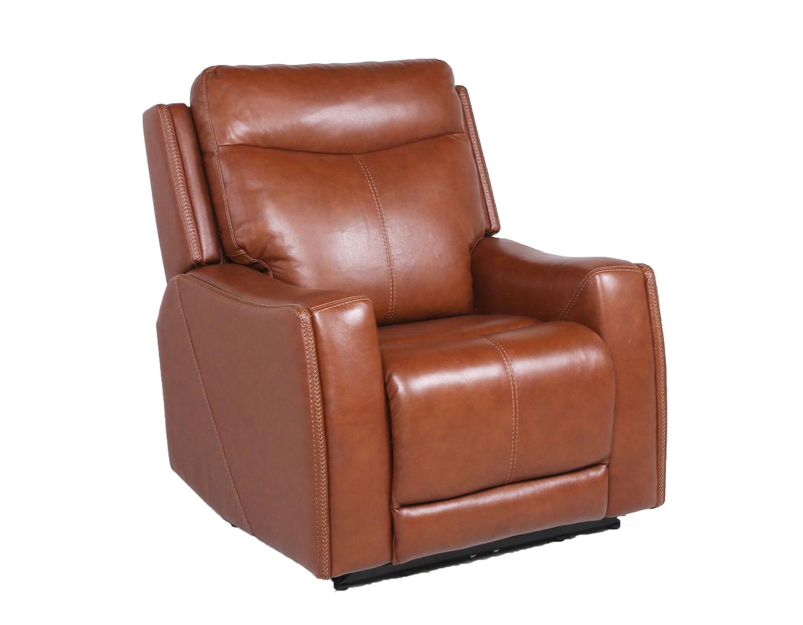 Steve Silver Natalia Leather Dual Power Recliner in Coach Steve Silver 2