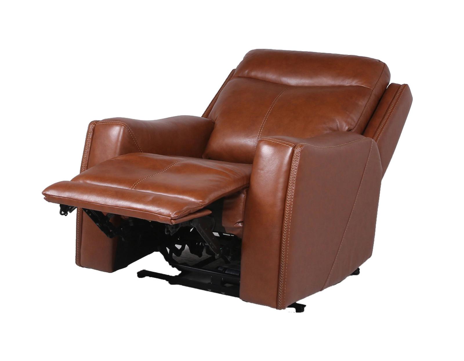 Steve Silver Natalia Leather Dual Power Recliner in Coach Steve Silver 2