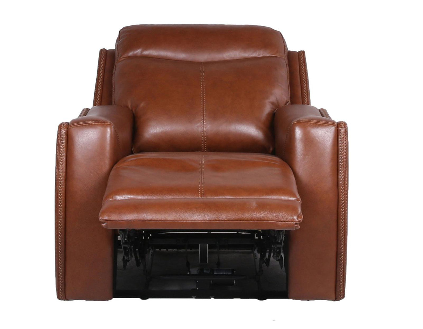 Steve Silver Natalia Leather Dual Power Recliner in Coach Steve Silver 2