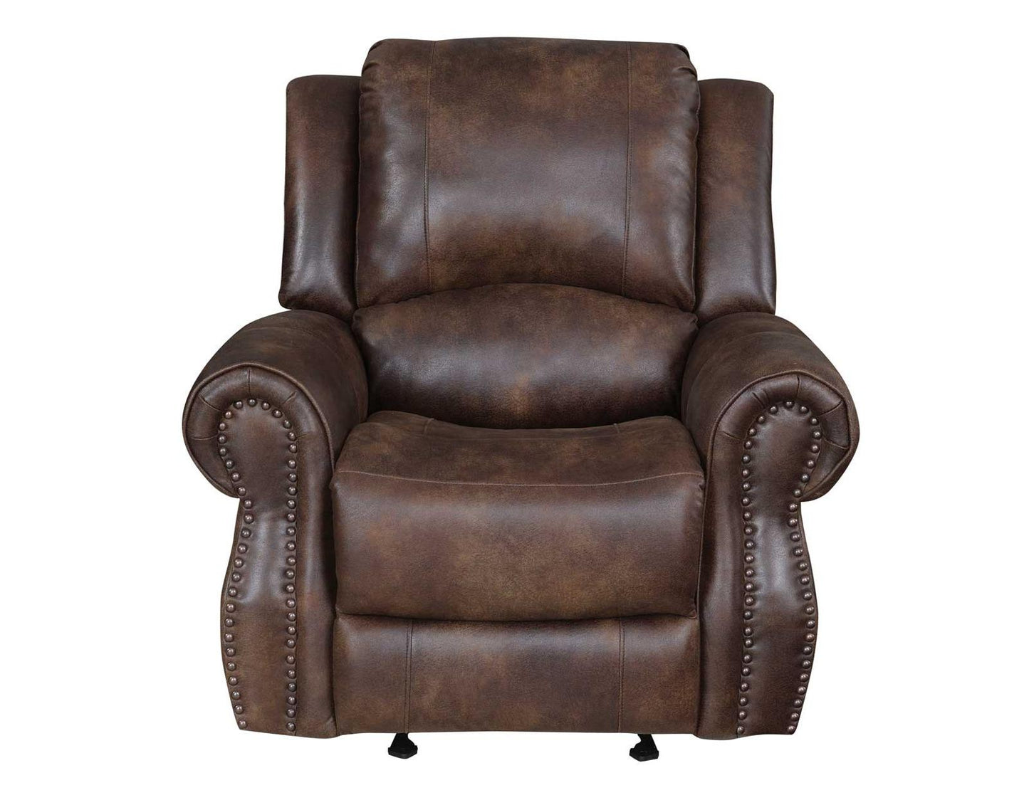 Steve Silver Navarro Manual Glider Recliner in Saddle Brown Steve Silver 2