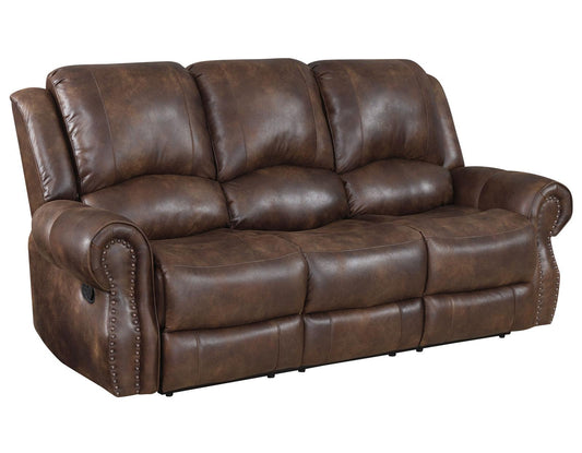 Steve Silver Navarro Manual Reclining Sofa in Saddle Brown Steve Silver 2