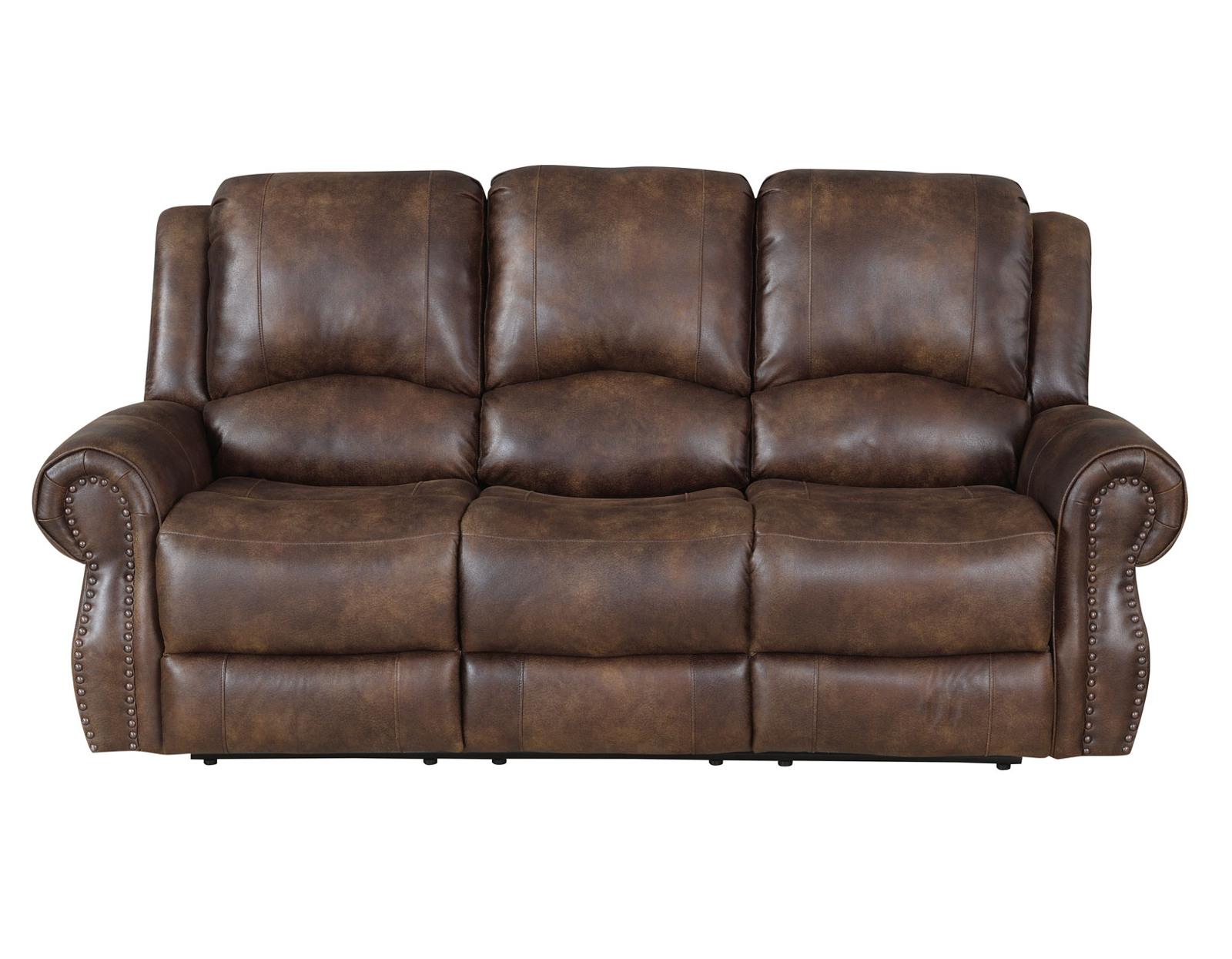 Steve Silver Navarro Manual Reclining Sofa in Saddle Brown Steve Silver 2