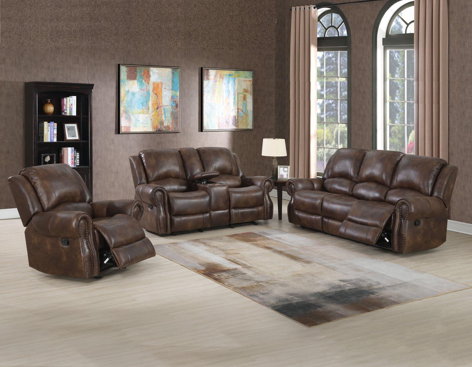 Steve Silver Navarro Manual Reclining Sofa in Saddle Brown Steve Silver 2