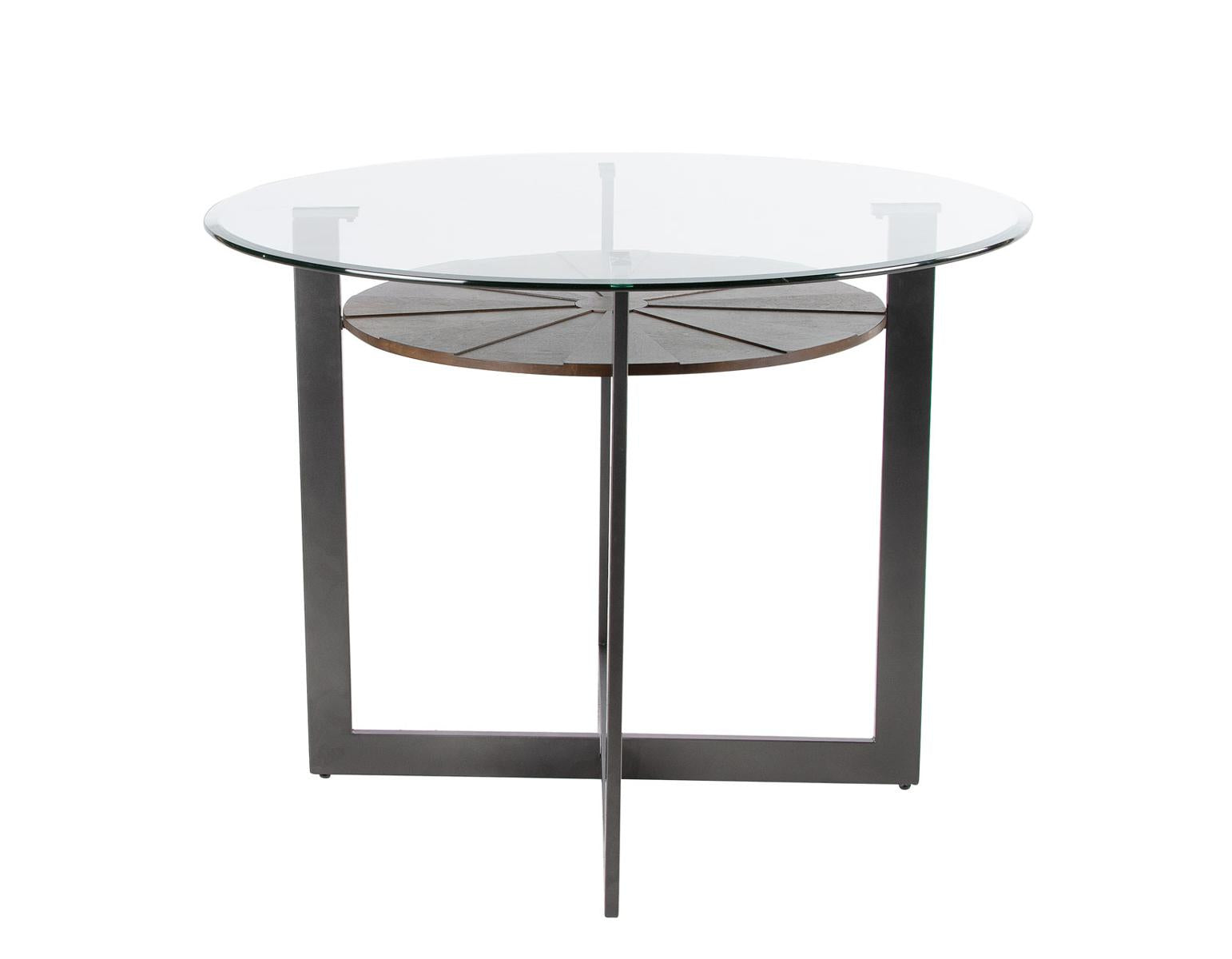 Steve Silver Olson Counter Glass Top Table in Caramel Steve Silver 2