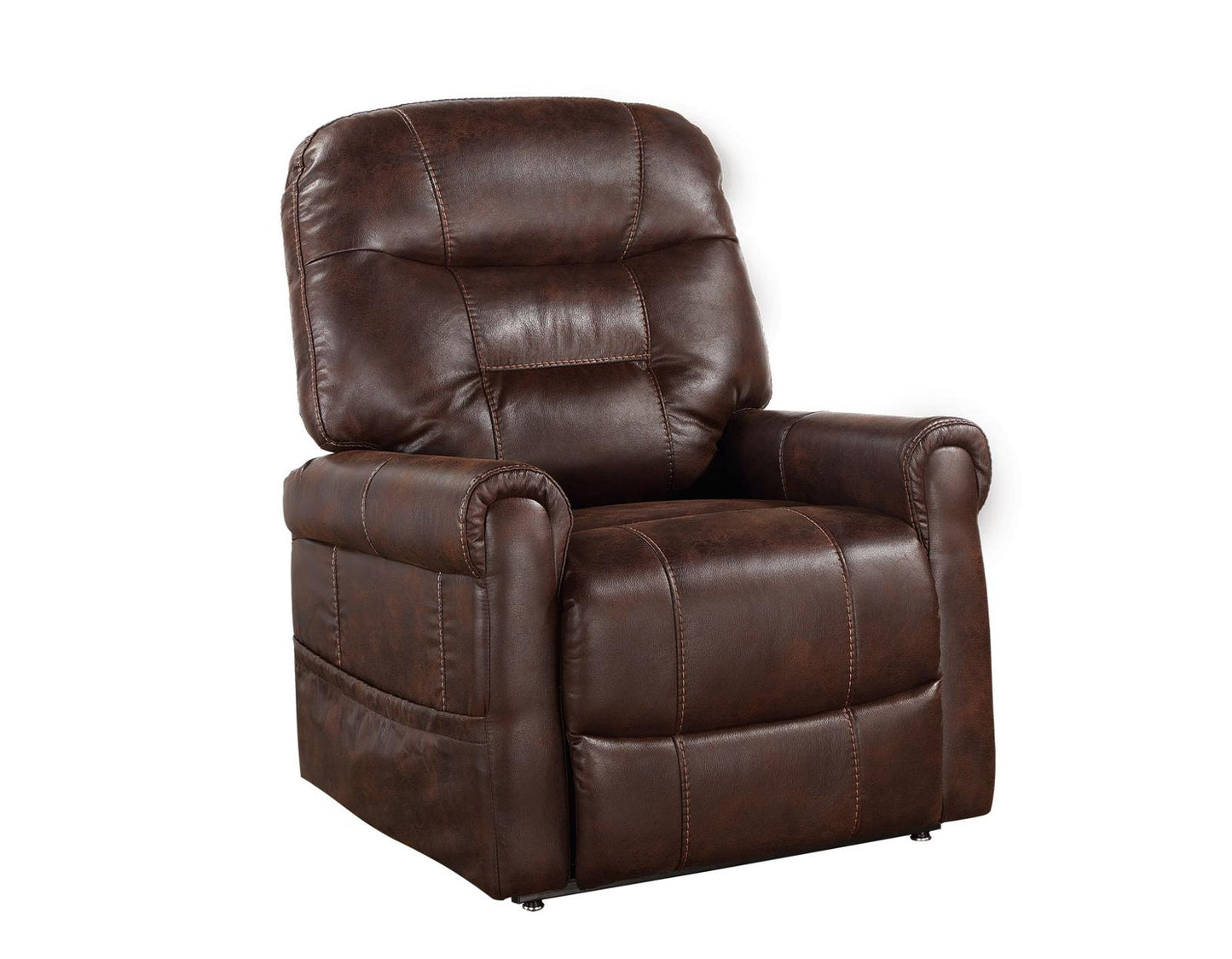 Steve Silver Ottawa Power Lift Chair with Heat and Massage in Walnut Steve Silver 2