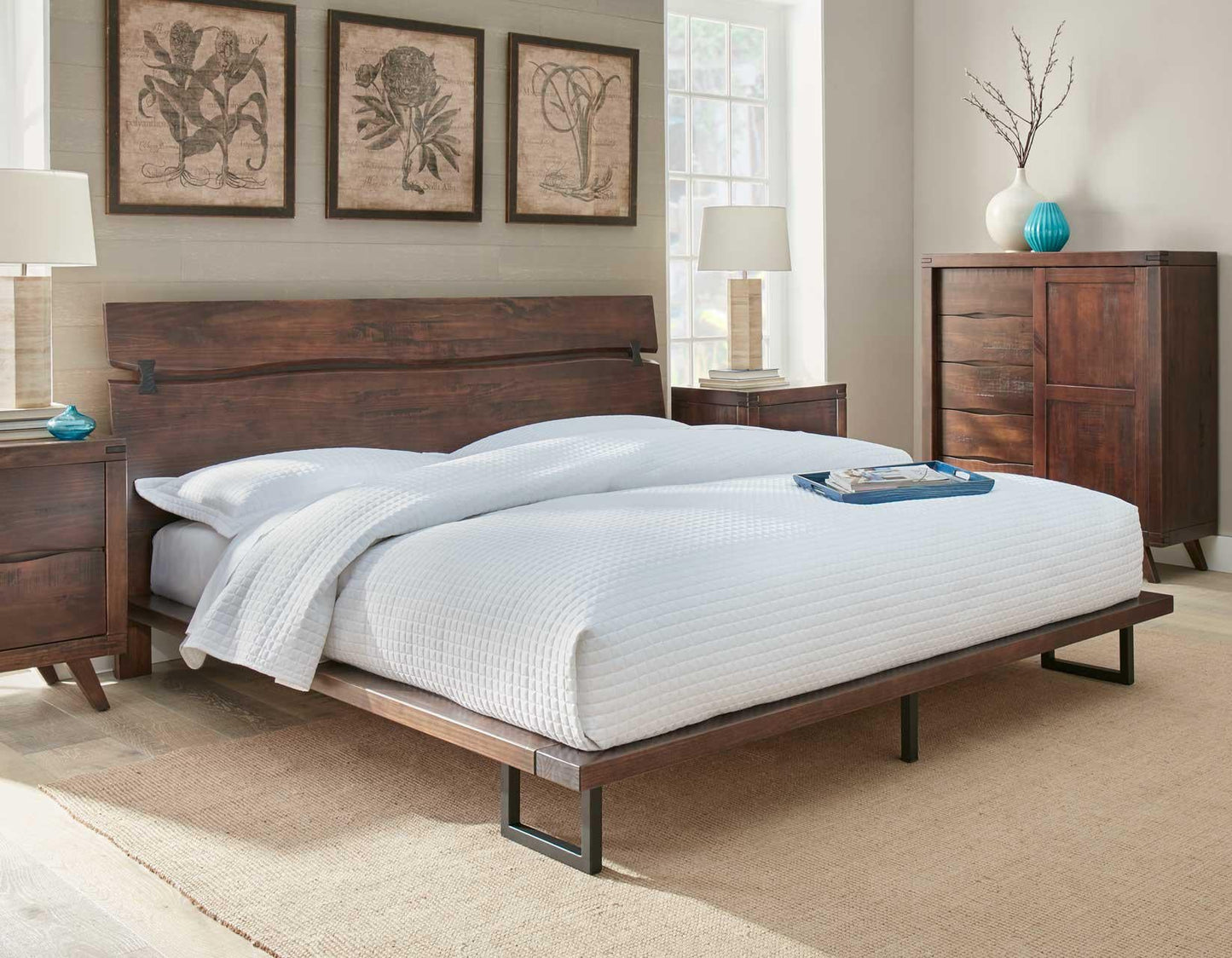 Steve Silver Pasco King Platform Bed in Cocoa Steve Silver 2