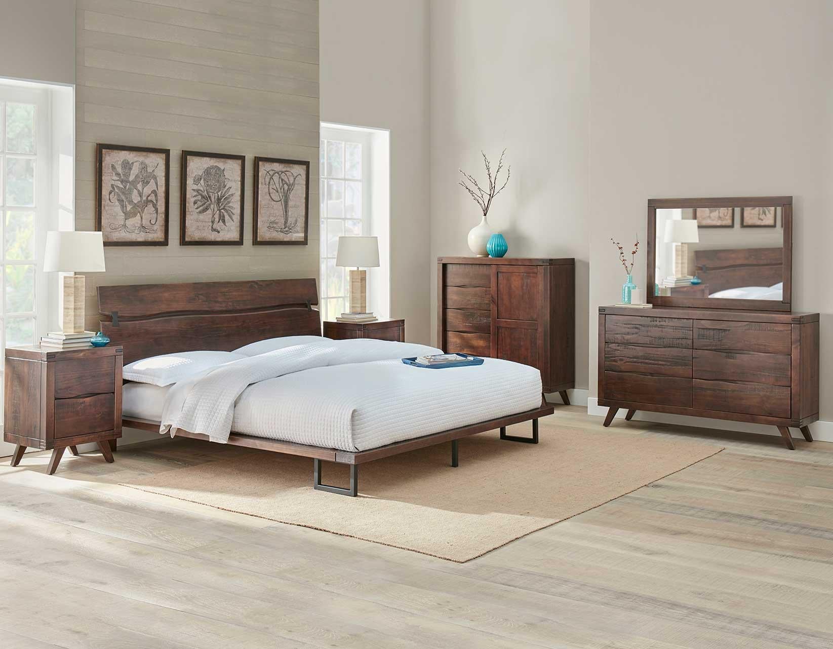 Steve Silver Pasco King Platform Bed in Cocoa Steve Silver 2