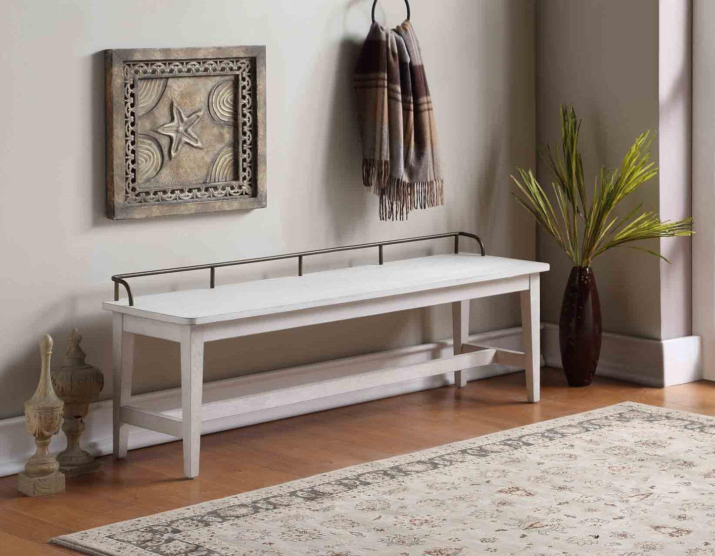 Steve Silver Pendleton Bench in Ivory Steve Silver 2