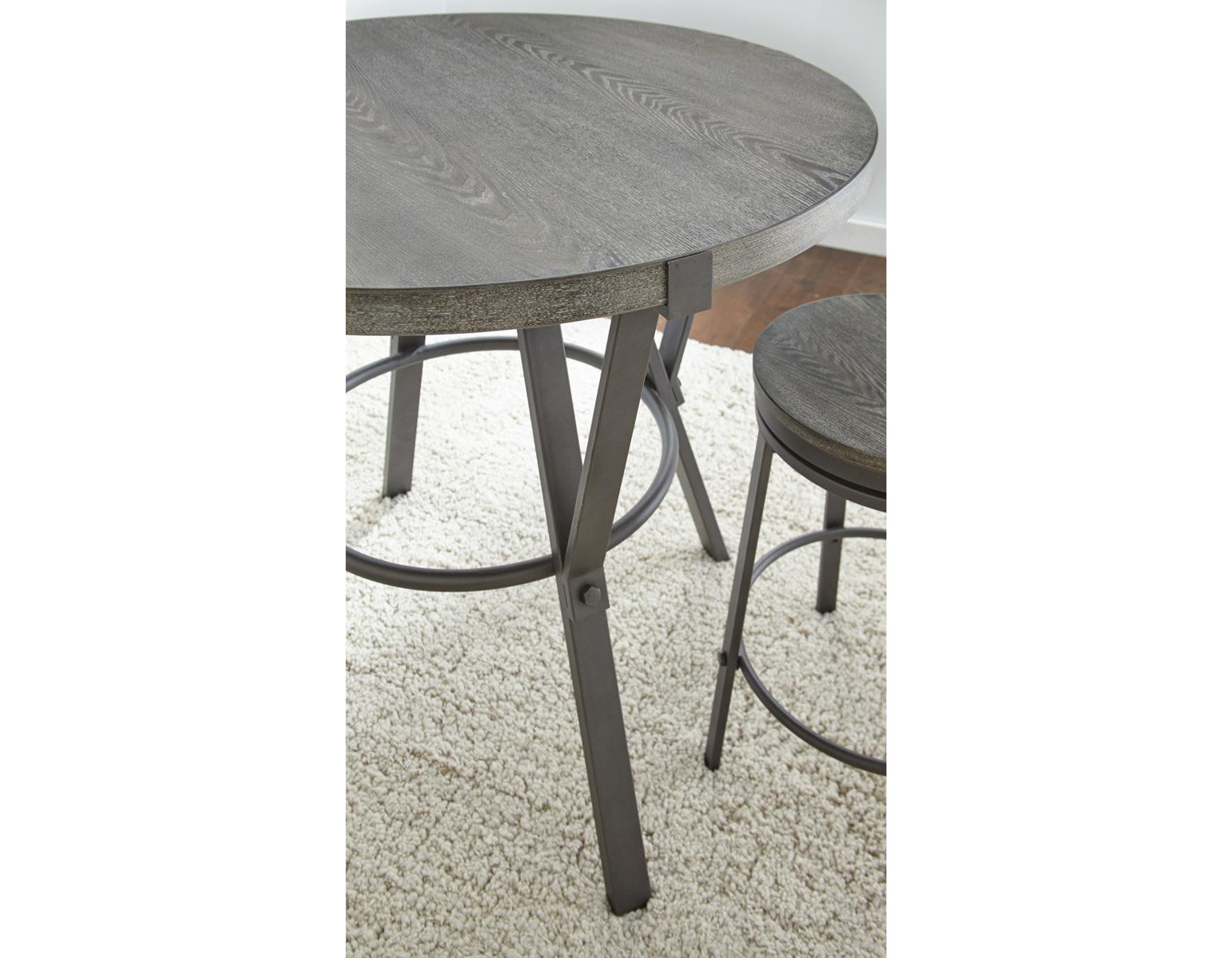 Steve Silver Portland Round Counter Table in Gray Steve Silver 2