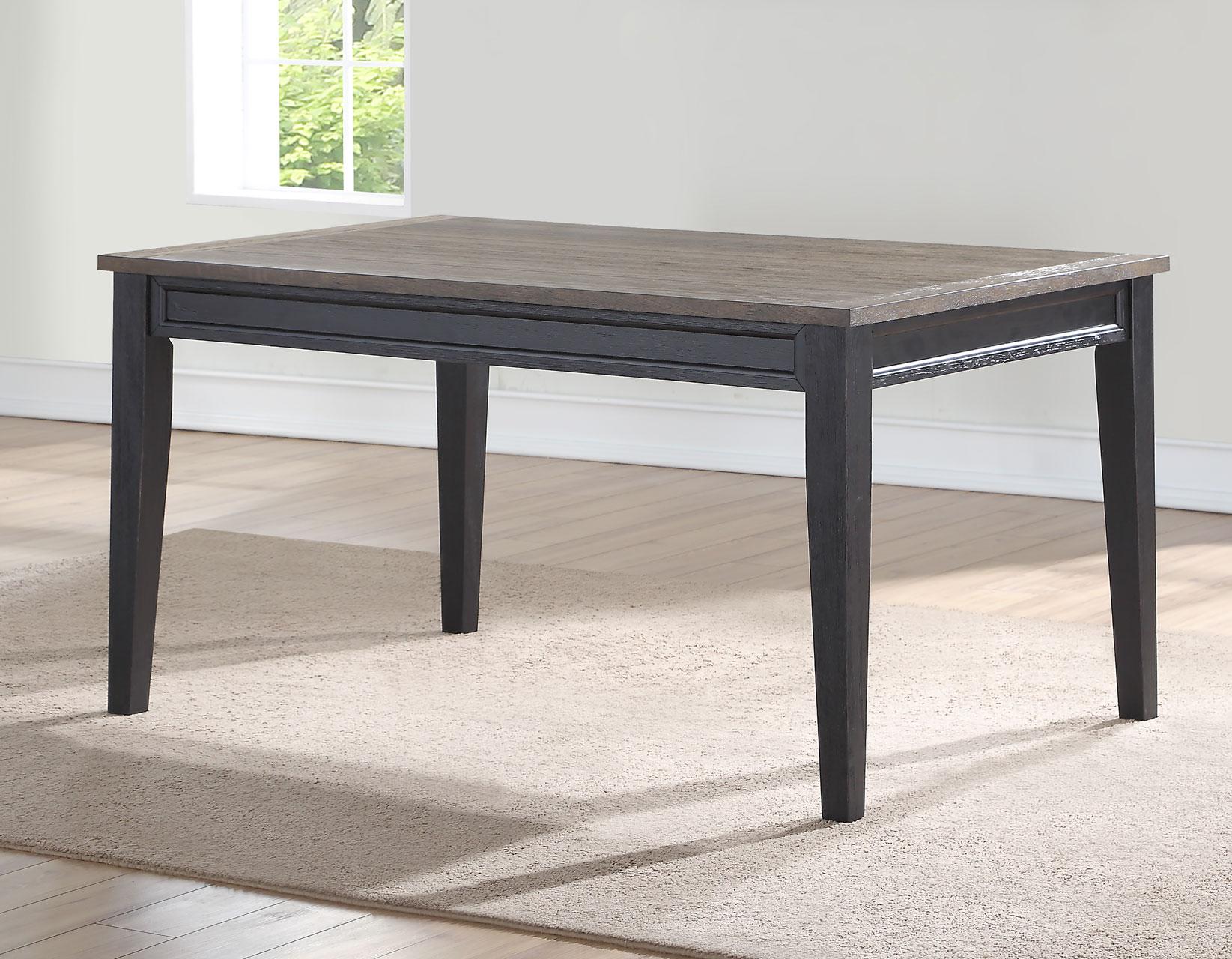 Steve Silver Raven Noir Dining Table in Two Tone Ebony and Driftwood Steve Silver 2