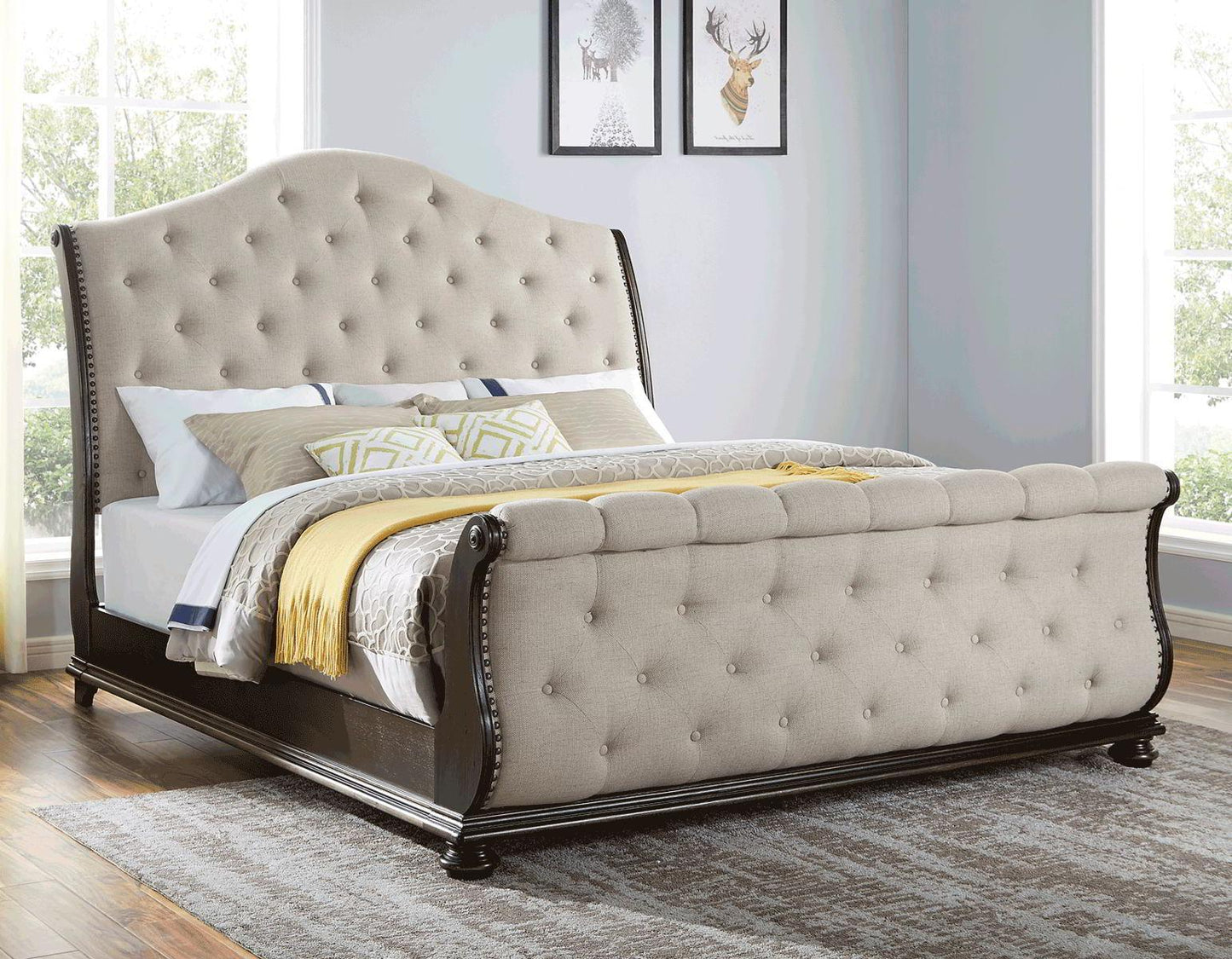 Steve Silver Rhapsody King Sleigh Bed in Molasses Steve Silver 2