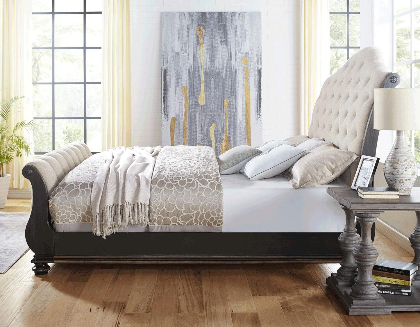 Steve Silver Rhapsody King Sleigh Bed in Molasses Steve Silver 2