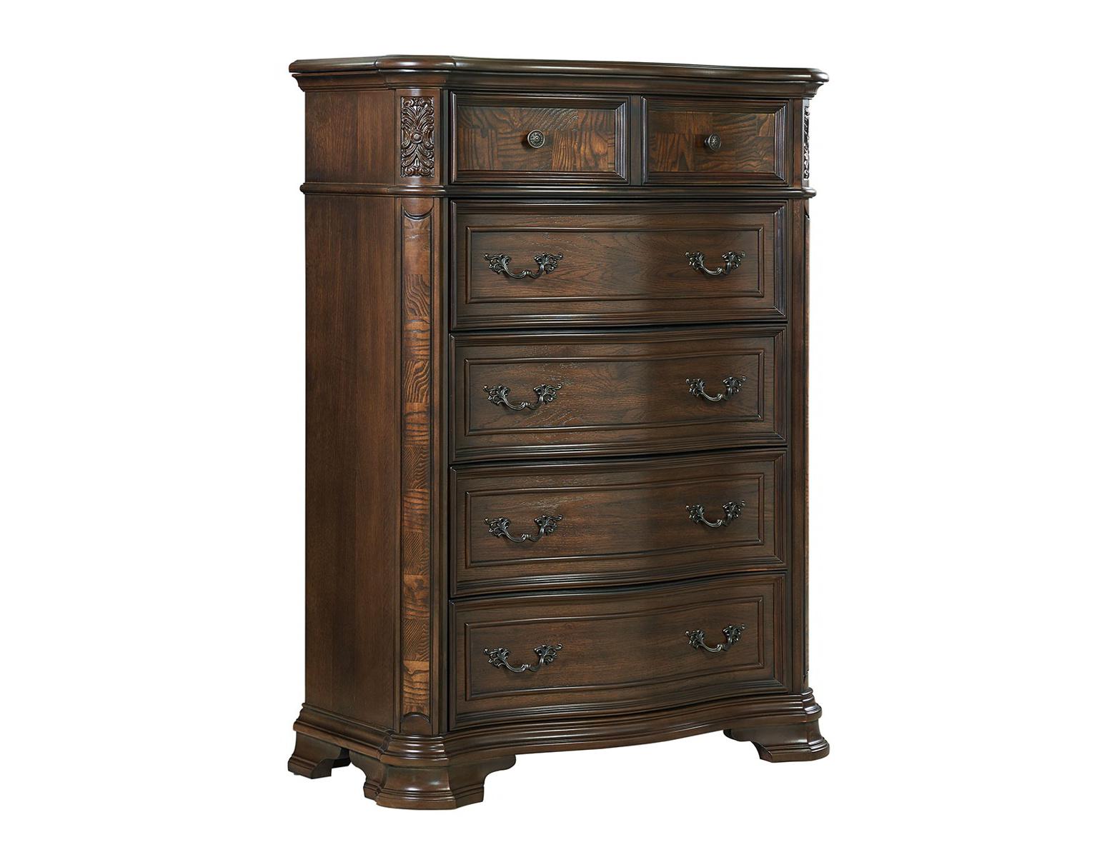 Steve Silver Royale 6 Drawer Chest in Brown Cherry Steve Silver 2