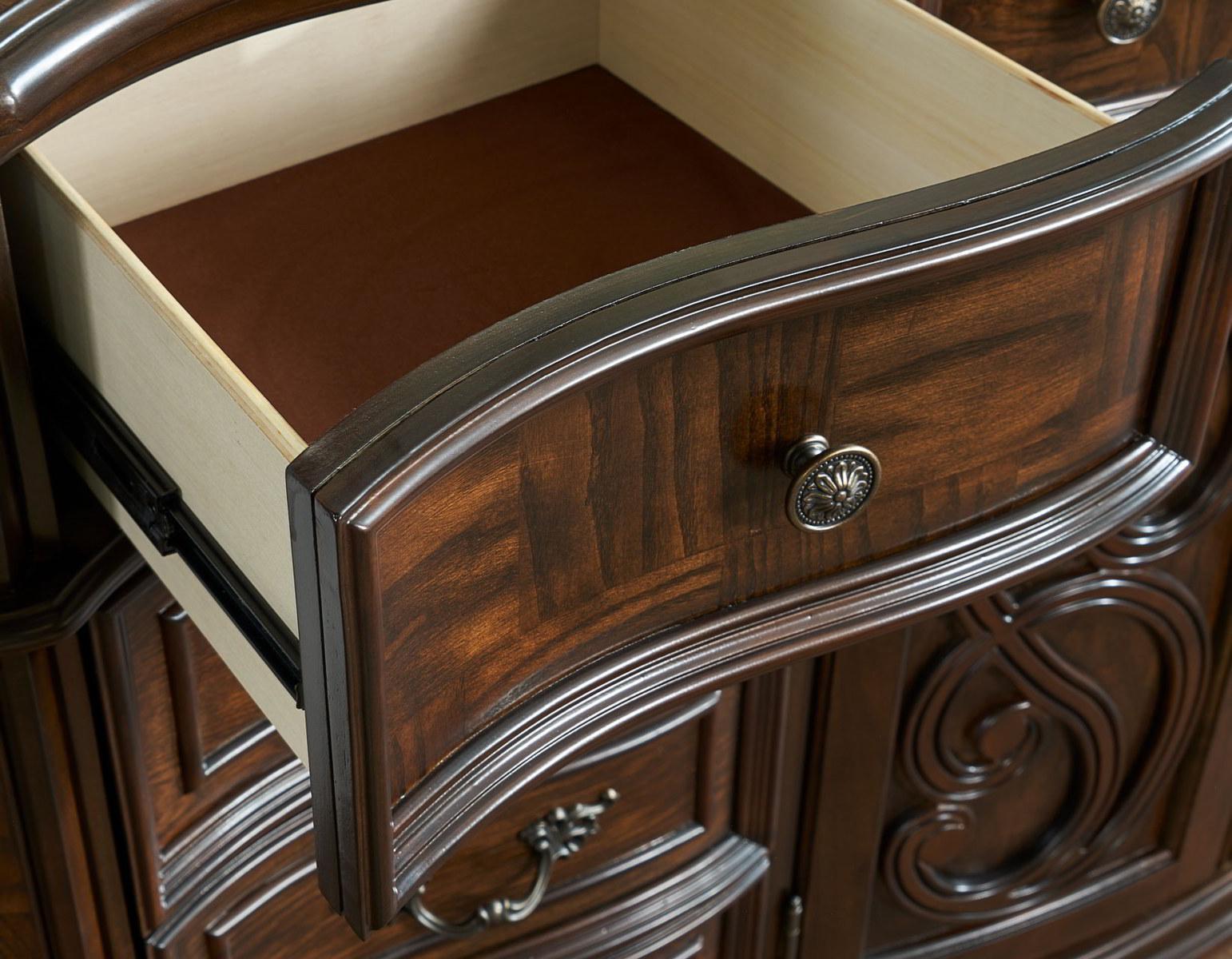 Steve Silver Royale 9 Drawer Dresser in Brown Cherry Steve Silver 2