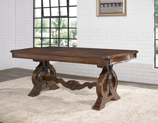 Steve Silver Royale Dining Table in Brown Pecan Steve Silver 2