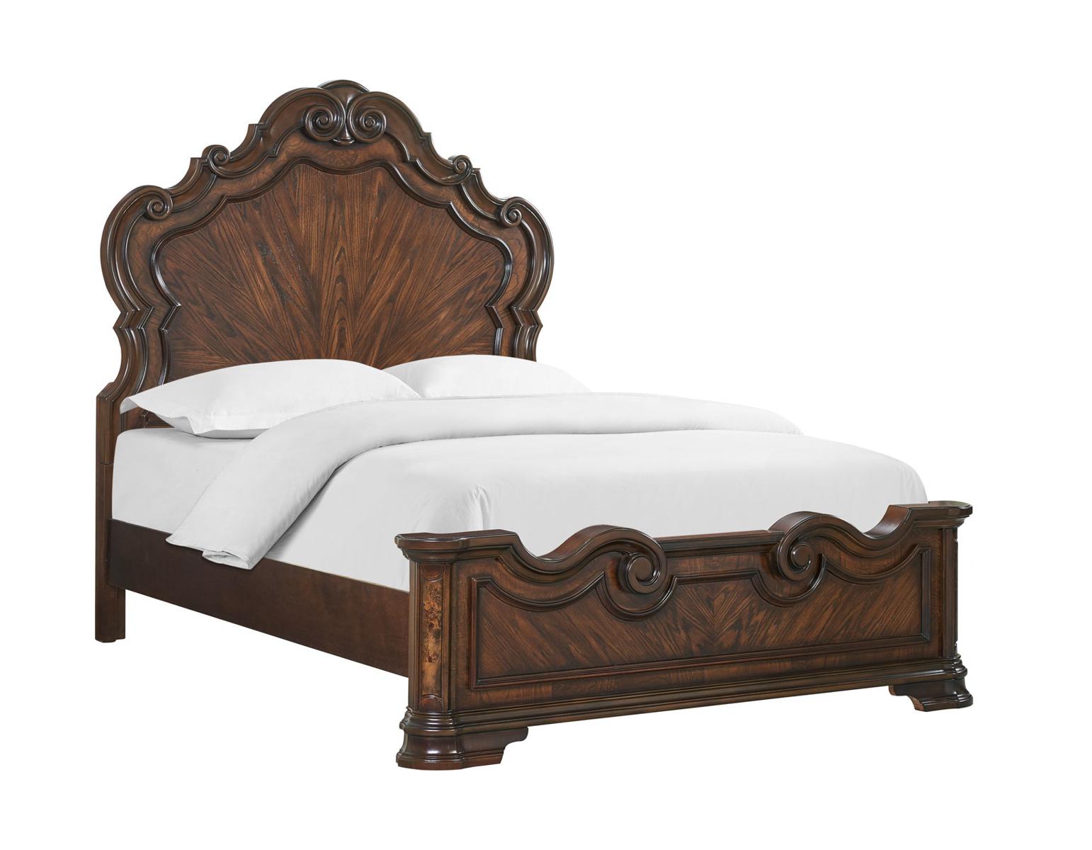 Steve Silver Royale King Panel Bed in Brown Cherry Steve Silver 2