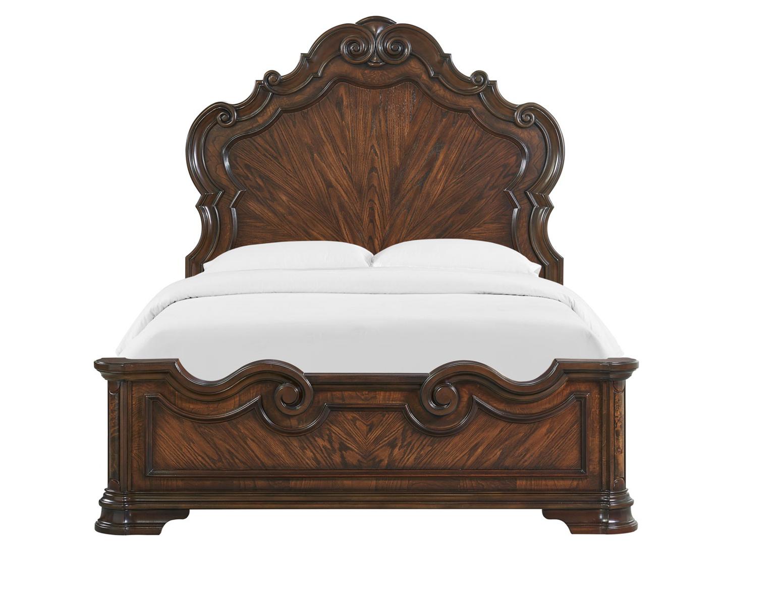 Steve Silver Royale King Panel Bed in Brown Cherry Steve Silver 2