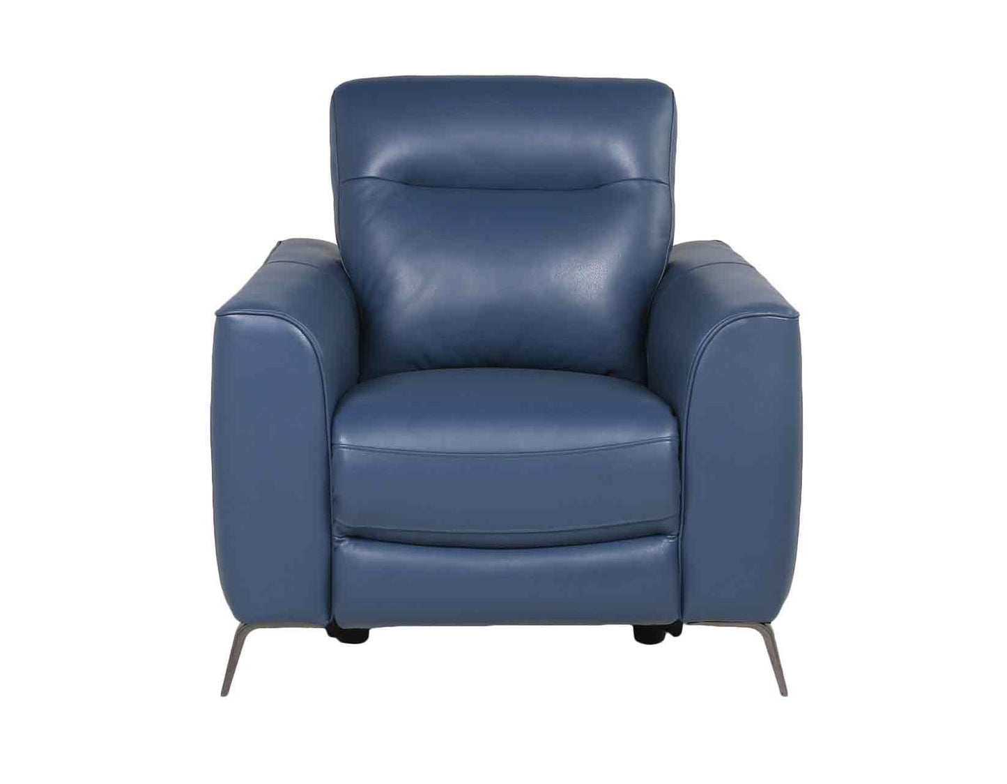 Steve Silver Sansa Dual Power Leather Recliner in Ocean Blue Steve Silver 2