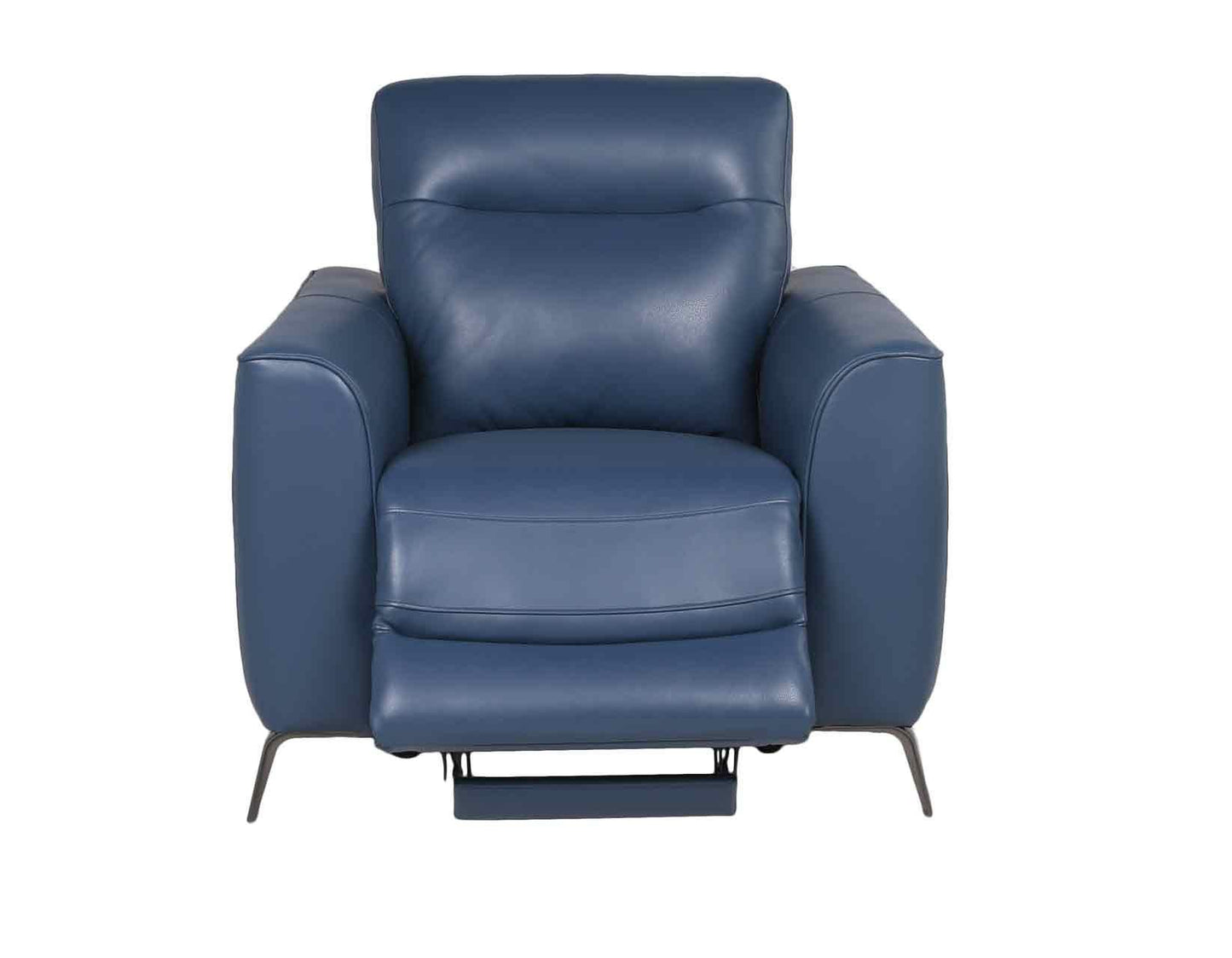 Steve Silver Sansa Dual Power Leather Recliner in Ocean Blue Steve Silver 2