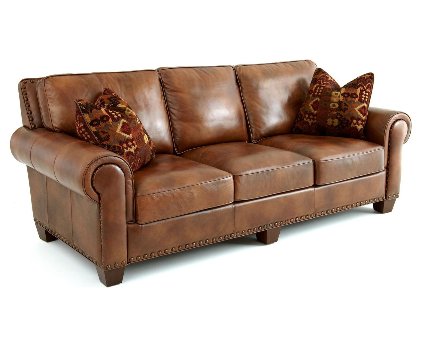 Steve Silver Silverado Sofa w/ Two Accent Pillows in Metamorphosis Camel Steve Silver 2