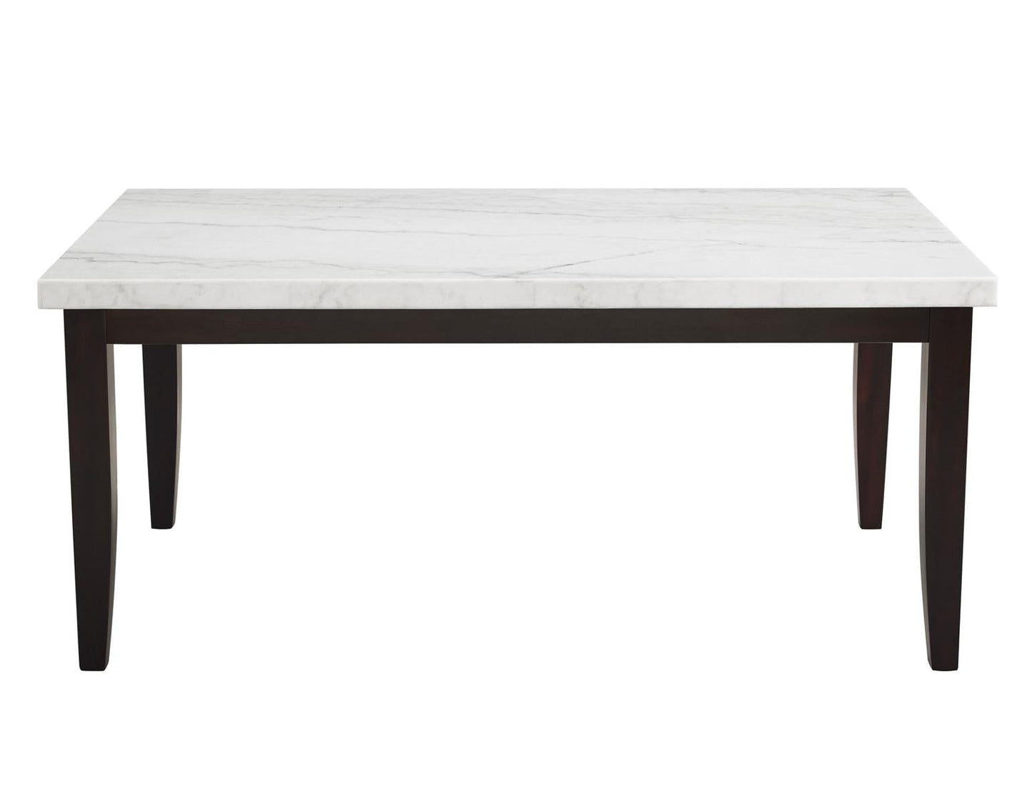 Steve Silver Sterling Faux Marble Dining Table in Cordovan Dark Cherry Steve Silver 2