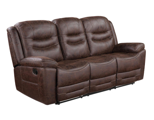 Steve Silver Stetson Manual Reclining Sofa w/ Dropdown Table in Merlot Steve Silver 2