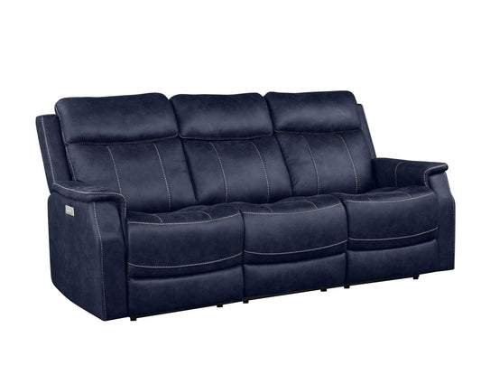 Steve Silver Valencia Dual Power Reclining Sofa in Ocean Blue Steve Silver 2