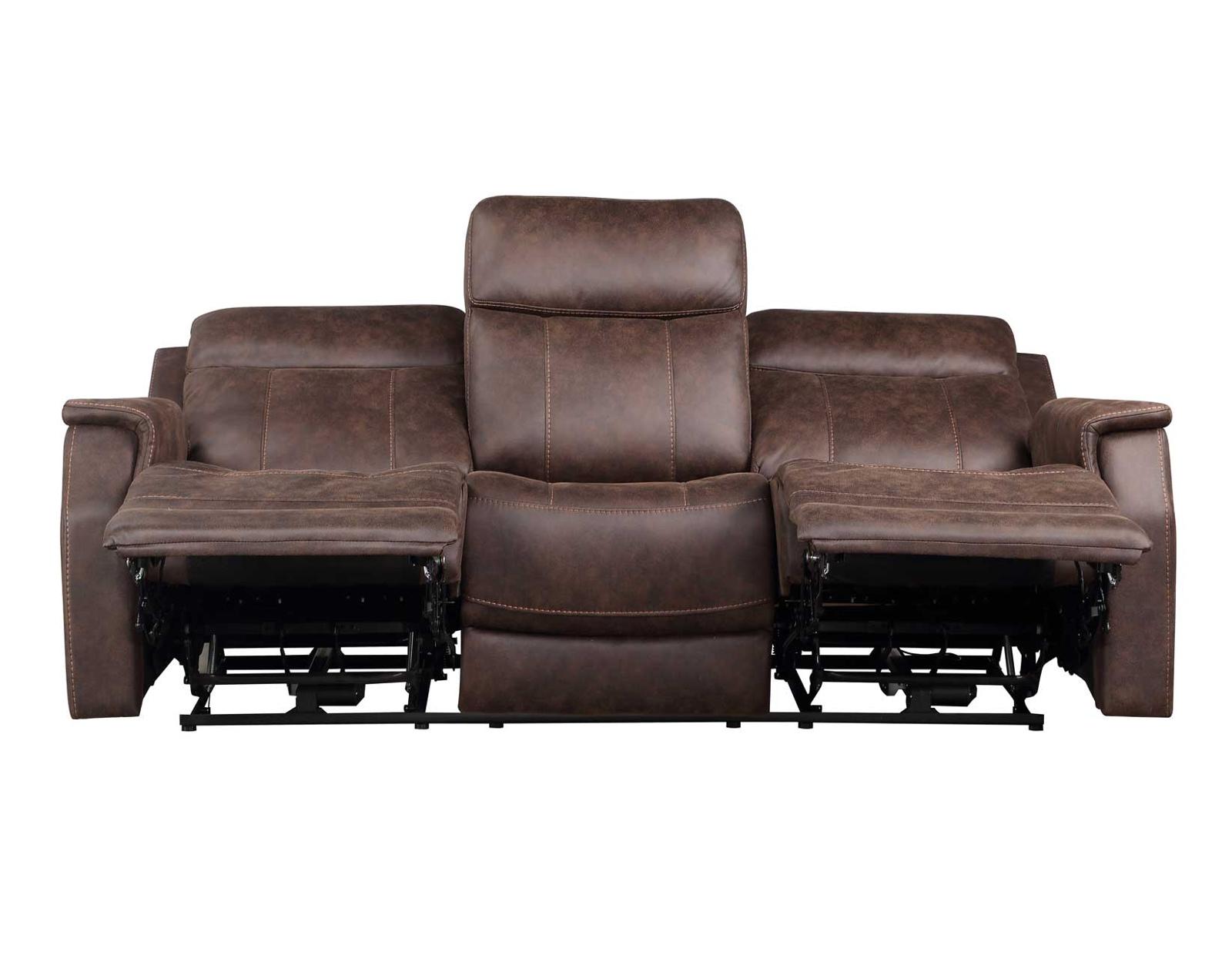 Steve Silver Valencia Dual Power Reclining Sofa in Walnut Steve Silver 2