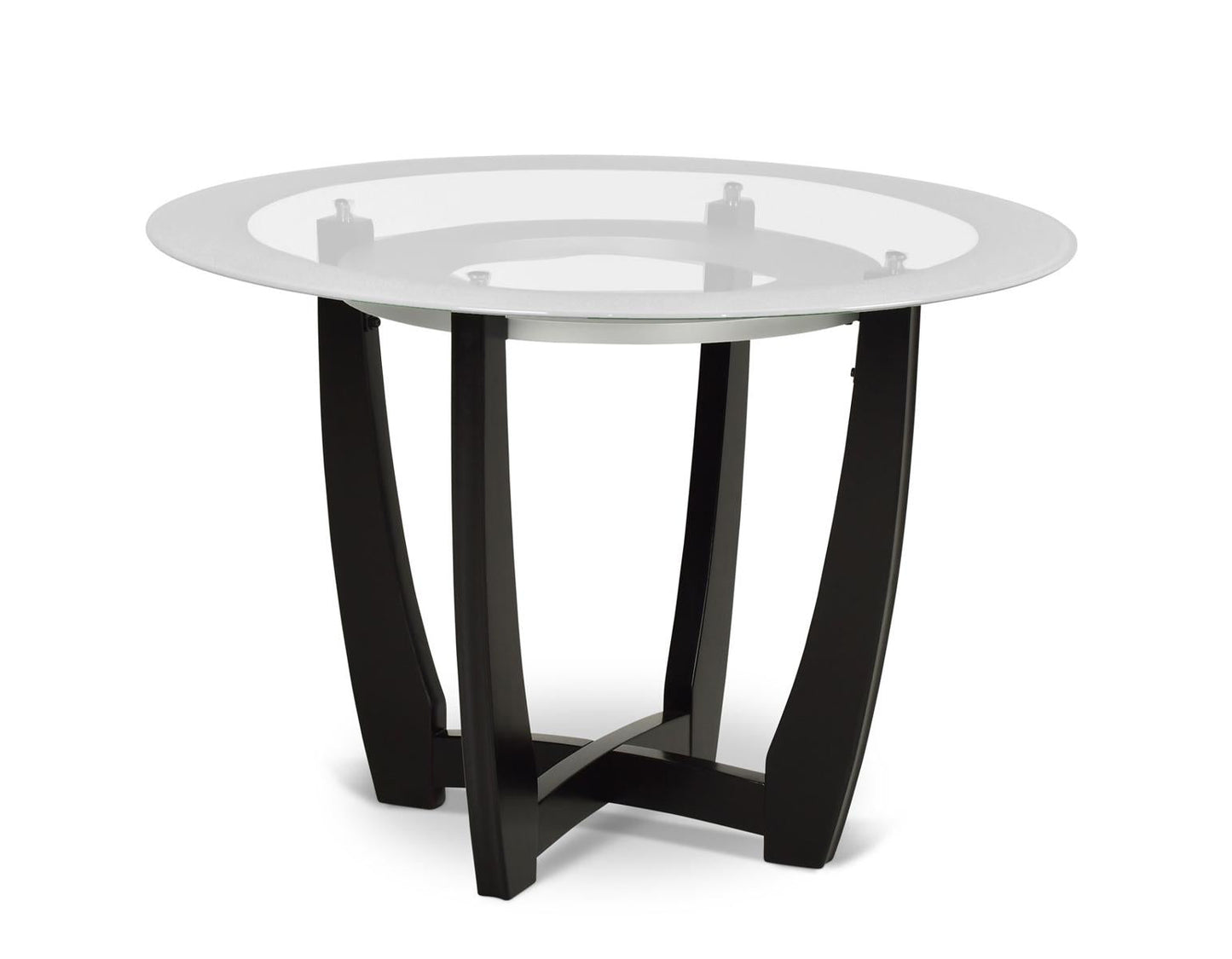 Steve Silver Verano Glass Top Table in Black Steve Silver 2