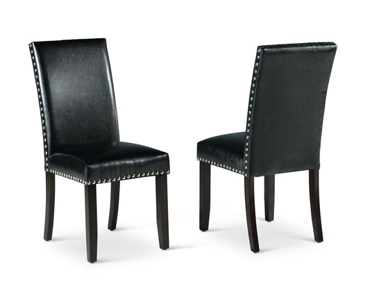 Steve Silver Westby Black Side Chair in Ebony Wood (Set of 2) Steve Silver 2