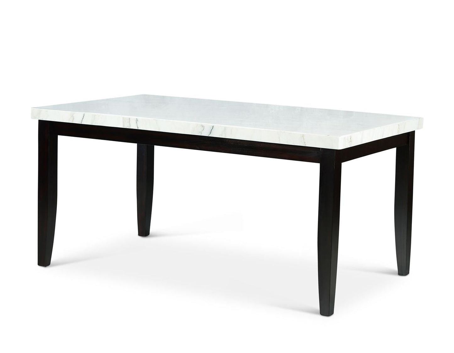 Steve Silver Westby White Marble Top Dining Table in Ebony Wood Steve Silver 2