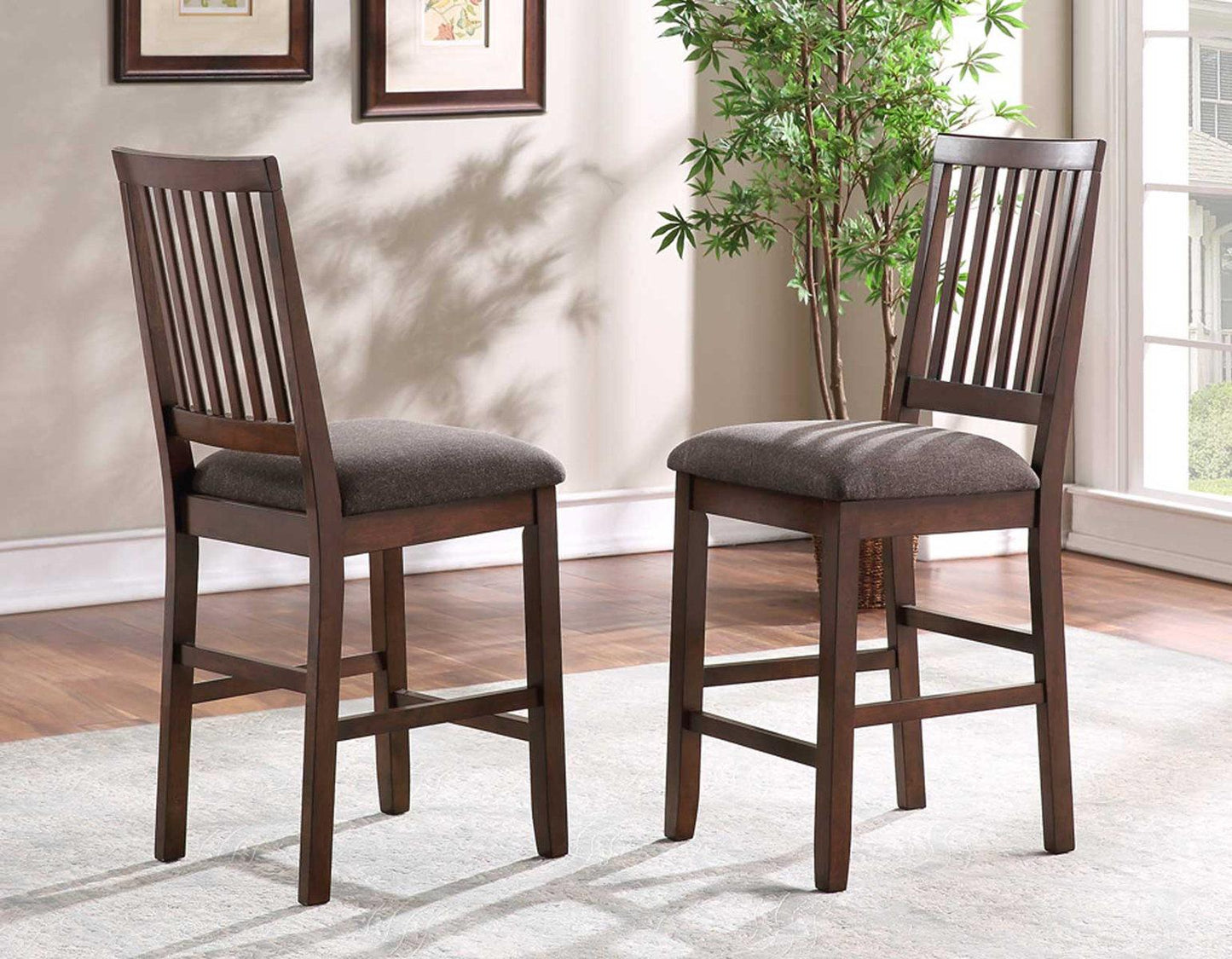 Steve Silver Yorktown Counter Chair in Espresso (Set of 2) Steve Silver 2