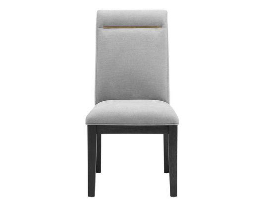 Steve Silver Yves Performance Side Chair in Rubbed Charcoal (Set of 2) Steve Silver 2