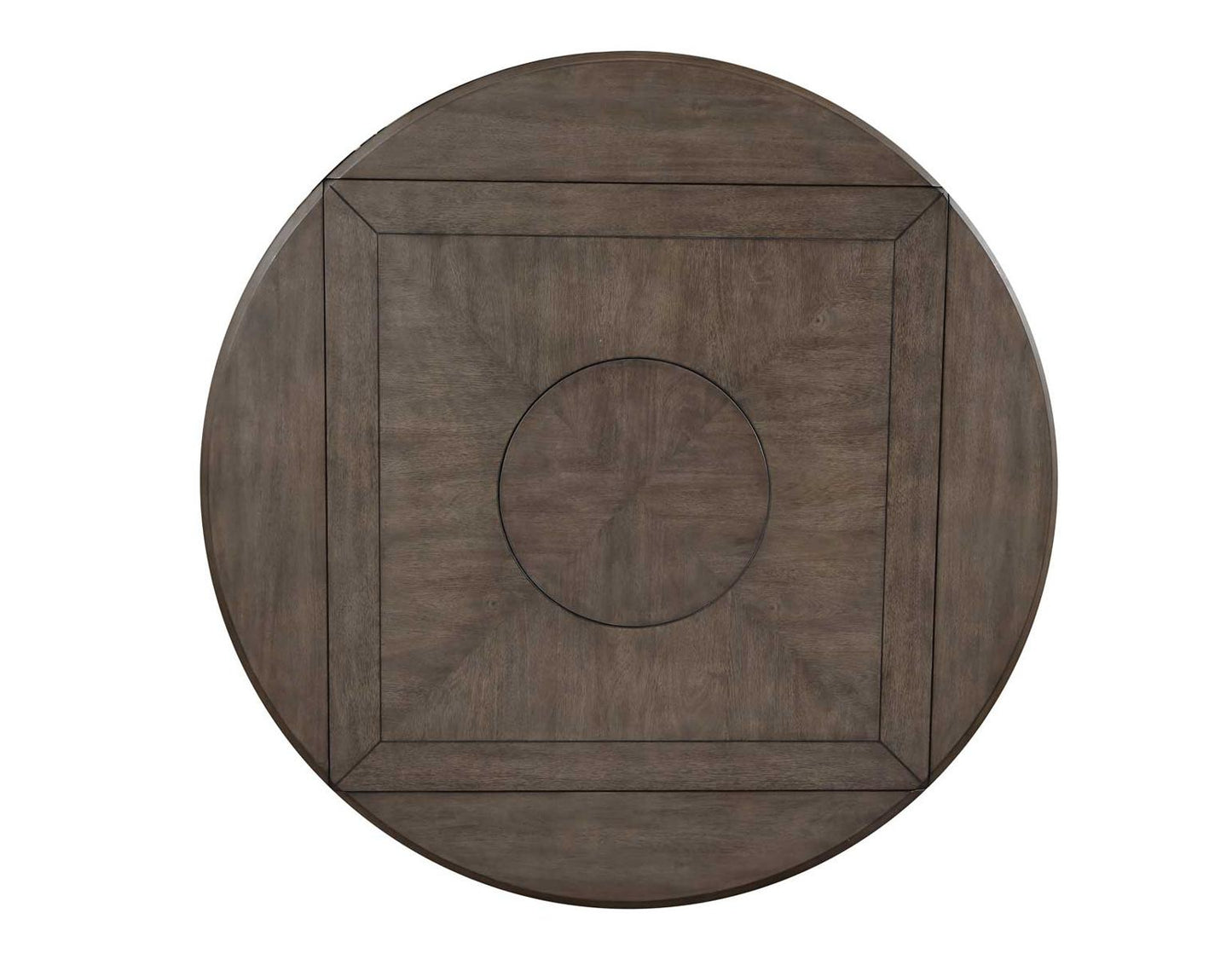 Steve Silver Abacus Round Drop Leaf Storage Table in Smoky Alabaster Steve Silver 2