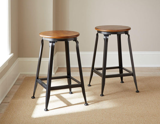 Steve Silver Adele Counter Stool in Brown (Set of 2) Steve Silver 2