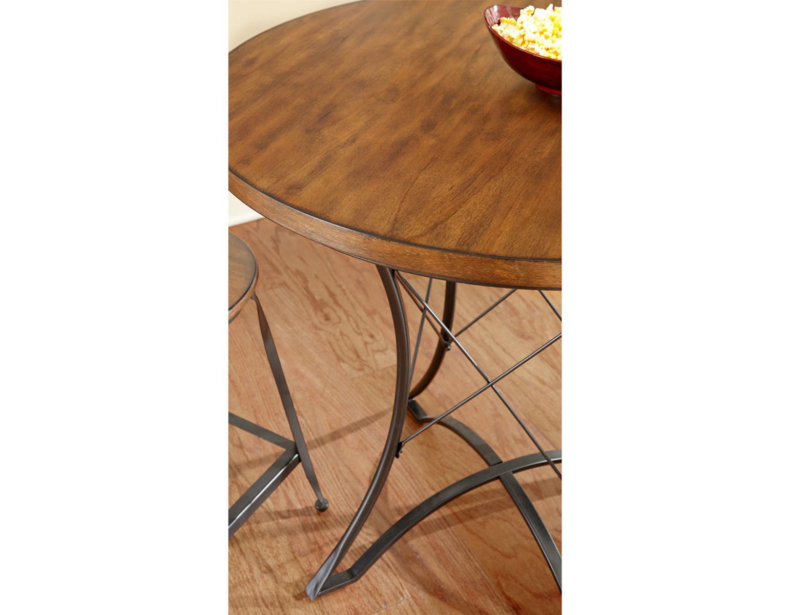 Steve Silver Adele Round Counter Table in Warm Honey Steve Silver 2