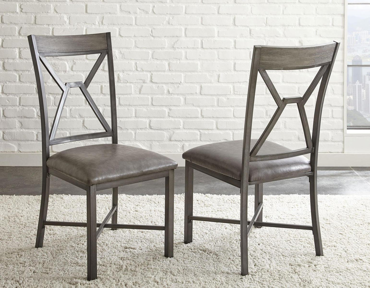 Steve Silver Alamo Side Chair in Gray (Set of 2) Steve Silver 2