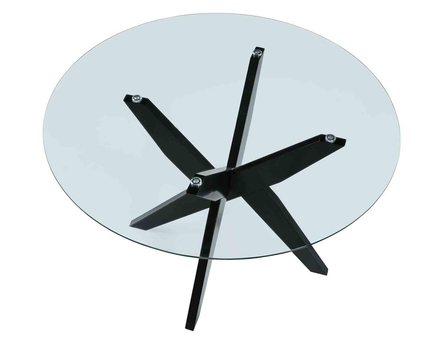 Steve Silver Amalie Round Dining Table in Black Steve Silver 2