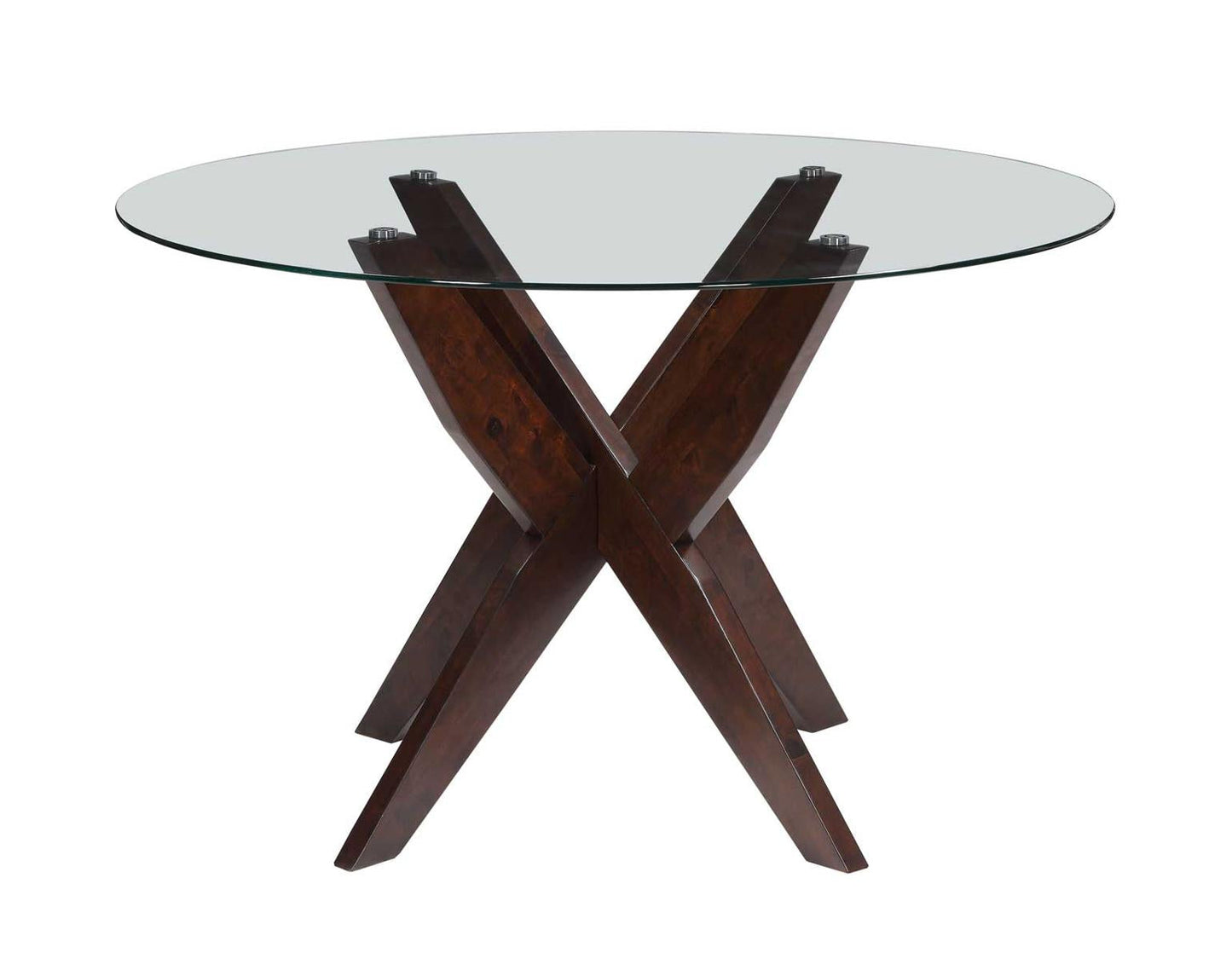 Steve Silver Amalie Round Dining Table in Walnut Steve Silver 2