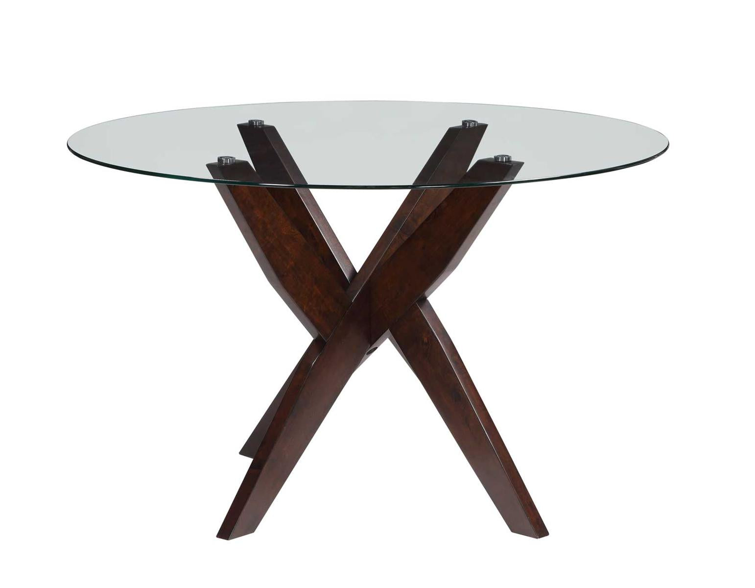 Steve Silver Amalie Round Dining Table in Walnut Steve Silver 2